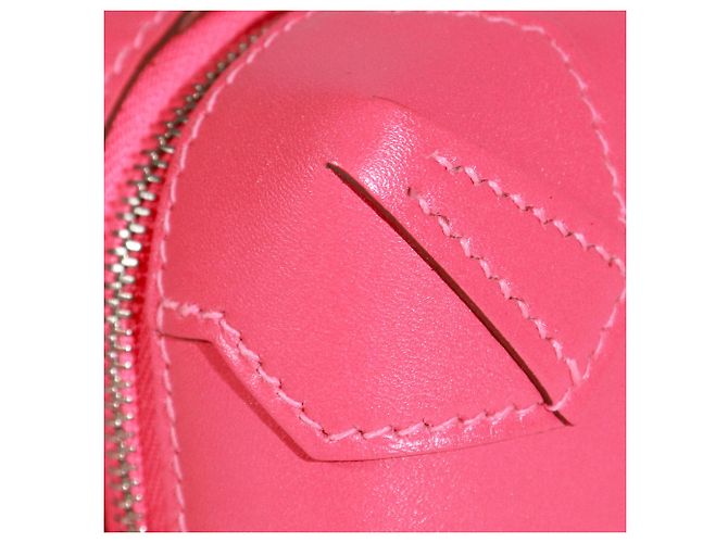 HERMÈS - Clutch Maxibox de Hermès en cuero liso Rosa Labial - vista 5