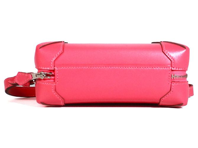 HERMÈS - Clutch Maxibox de Hermès en cuero liso Rosa Labial - vista 6