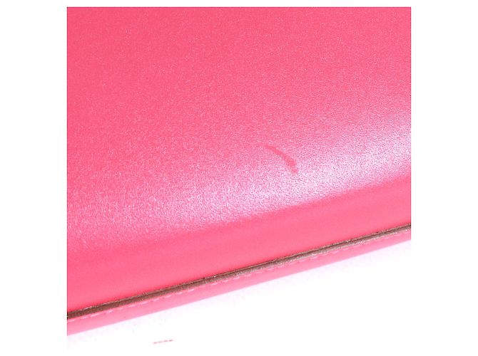 HERMÈS - Clutch Maxibox de Hermès en cuero liso Rosa Labial - vista 8