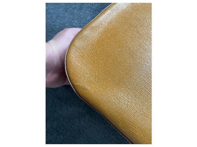 Bolsa de ombro Burberry de couro caramelo - vista 13