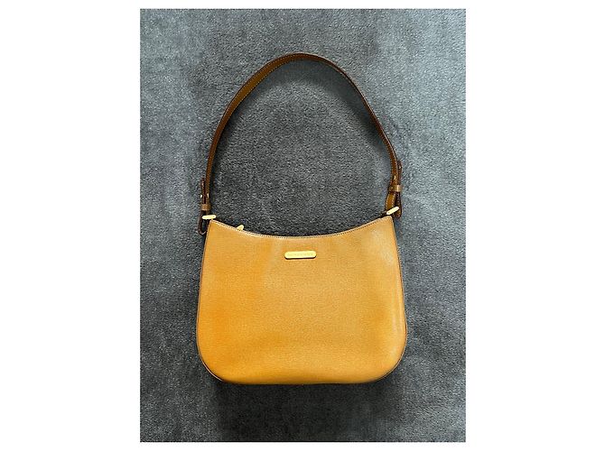Bolsa de ombro Burberry de couro caramelo - vista 2