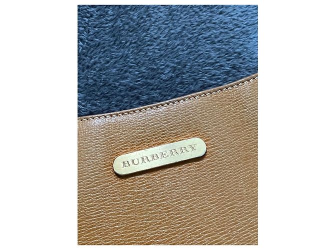 Bolsa de ombro Burberry de couro caramelo - vista 4
