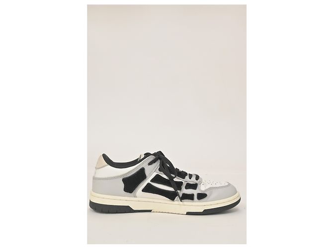 Sneakers Amiri Skel Top Low in pelle Bianca Bianco - vista 11