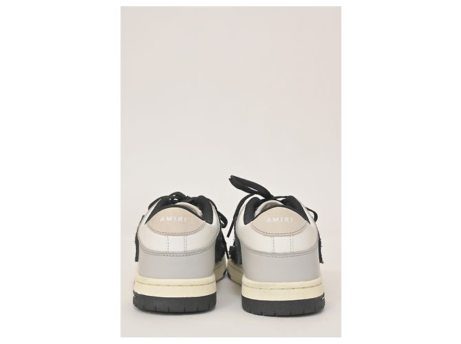 Sneakers Amiri Skel Top Low in pelle Bianca Bianco - vista 14