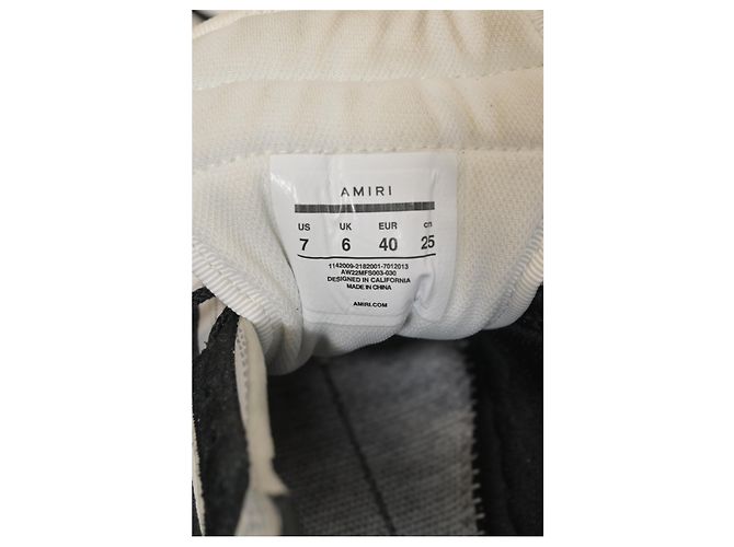 Sneakers Amiri Skel Top Low in pelle Bianca Bianco - vista 18