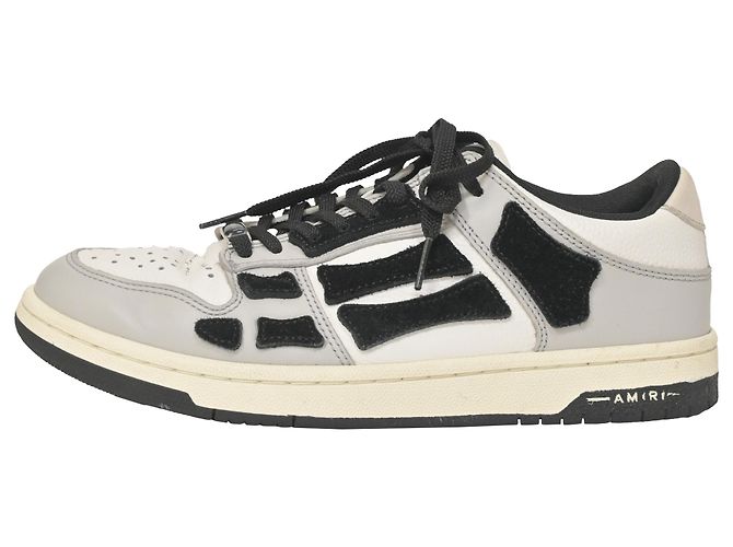 Sneakers Amiri Skel Top Low in pelle Bianca Bianco - vista 2