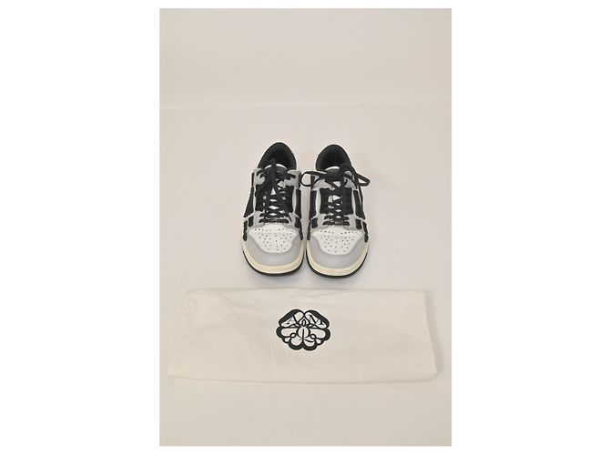 Sneakers Amiri Skel Top Low in pelle Bianca Bianco - vista 20