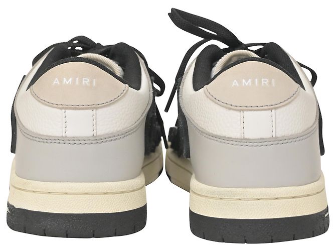 Sneakers Amiri Skel Top Low in pelle Bianca Bianco - vista 4