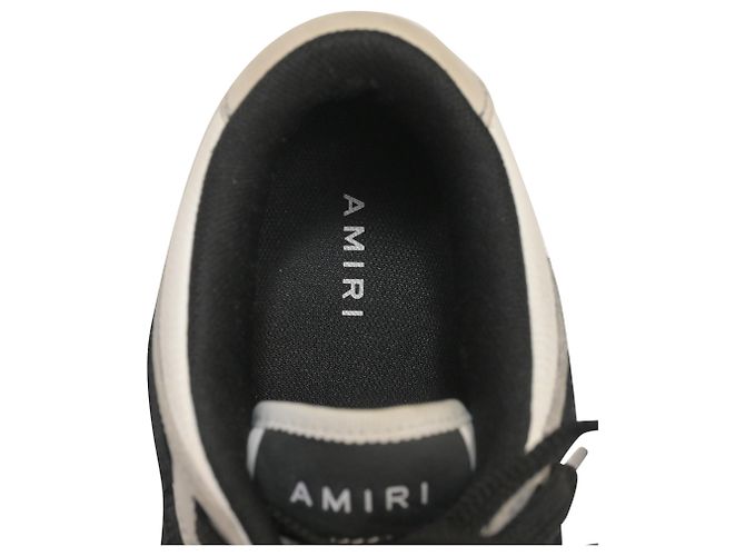 Sneakers Amiri Skel Top Low in pelle Bianca Bianco - vista 5