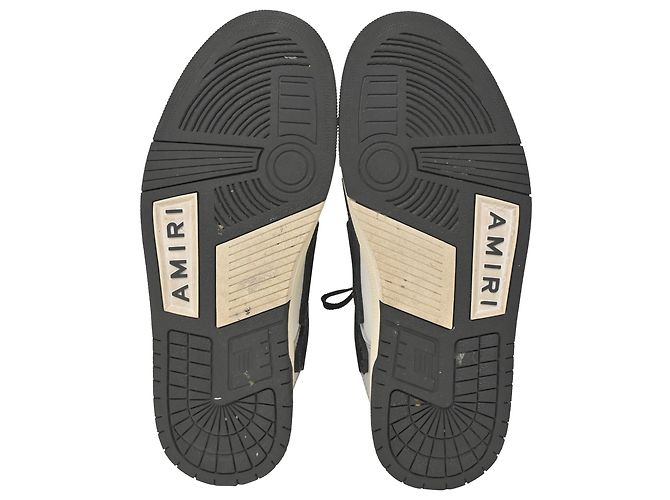 Sneakers Amiri Skel Top Low in pelle Bianca Bianco - vista 9