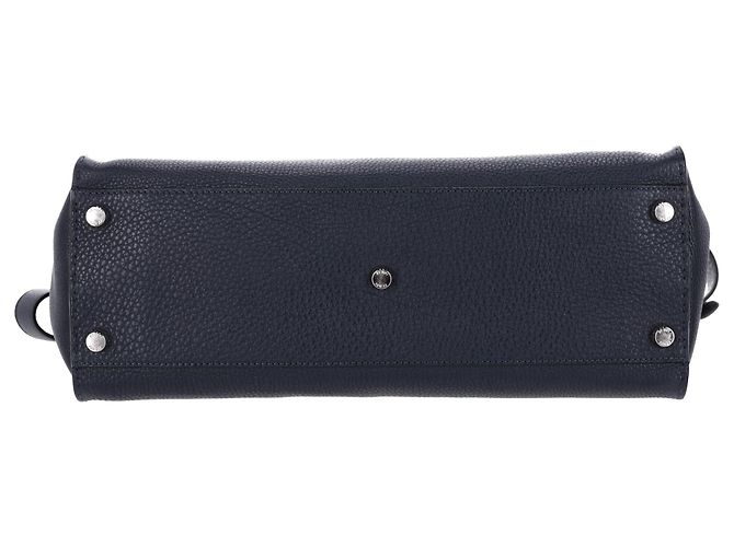 Fendi Large Peekaboo em couro azul marinho - vista 12