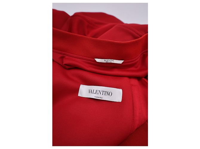 Valentino Garavani Archive Trainingsjacke und Hose mit Streifen aus rotem Polyester - Ansicht 17