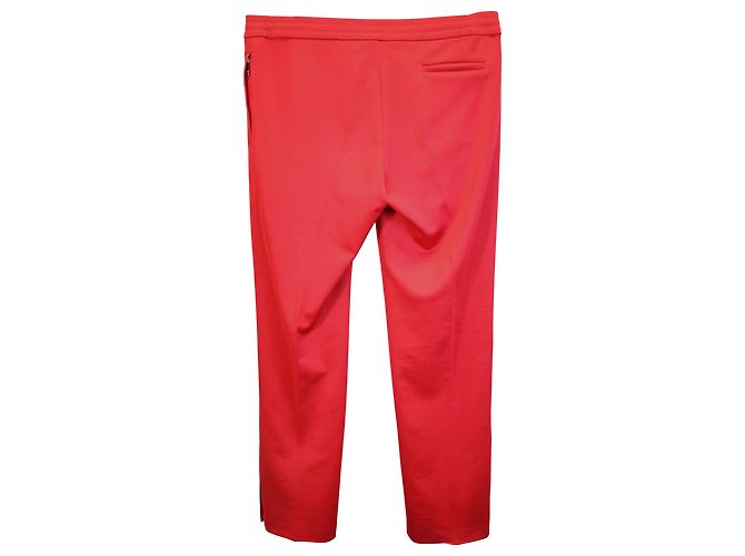 Valentino Garavani Archive Trainingsjacke und Hose mit Streifen aus rotem Polyester - Ansicht 6