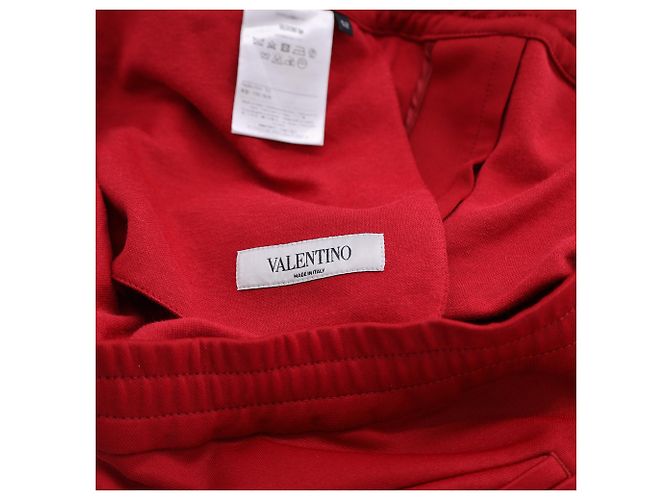 Valentino Garavani Archive Trainingsjacke und Hose mit Streifen aus rotem Polyester - Ansicht 7