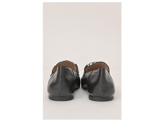 Mocassini Hermès Time in pelle nera Nero - vista 10