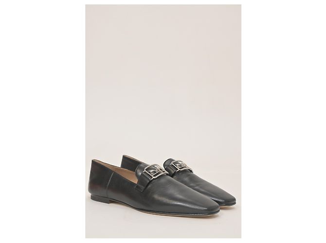 Mocassini Hermès Time in pelle nera Nero - vista 11