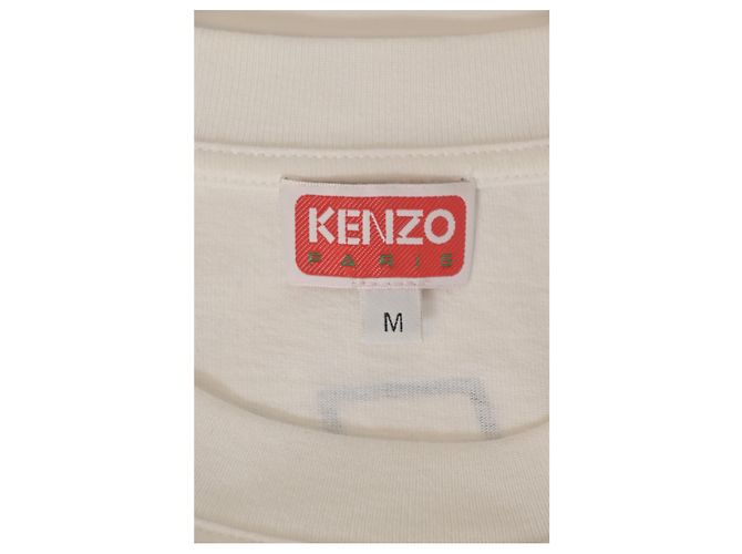 Camiseta Kenzo Boke Boy Estampada de Algodón Blanco - vista 10
