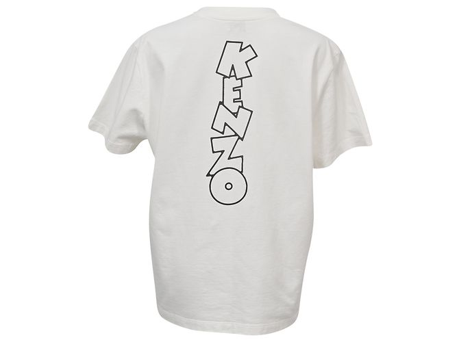 Camiseta Kenzo Boke Boy Estampada de Algodón Blanco - vista 3