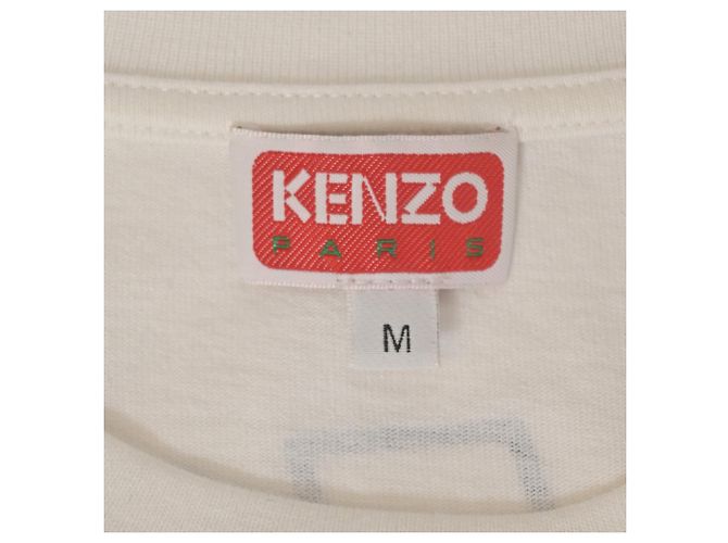 Camiseta Kenzo Boke Boy Estampada de Algodón Blanco - vista 5