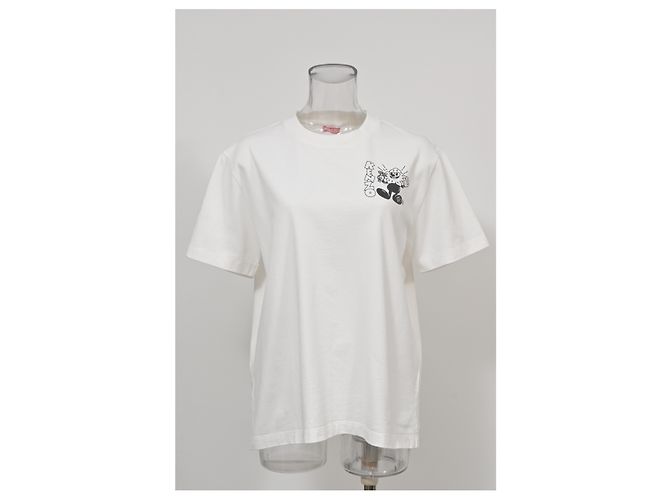 Camiseta Kenzo Boke Boy Estampada de Algodón Blanco - vista 6