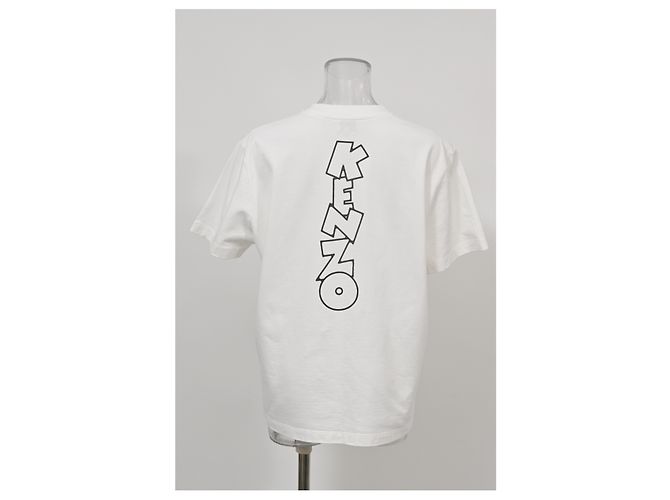 Camiseta Kenzo Boke Boy Estampada de Algodón Blanco - vista 8