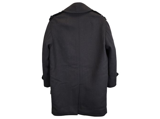 Isabel Marant – Karly – Gefütterter Mantel mit Knopfleiste aus marineblauer Wolle - Ansicht 4