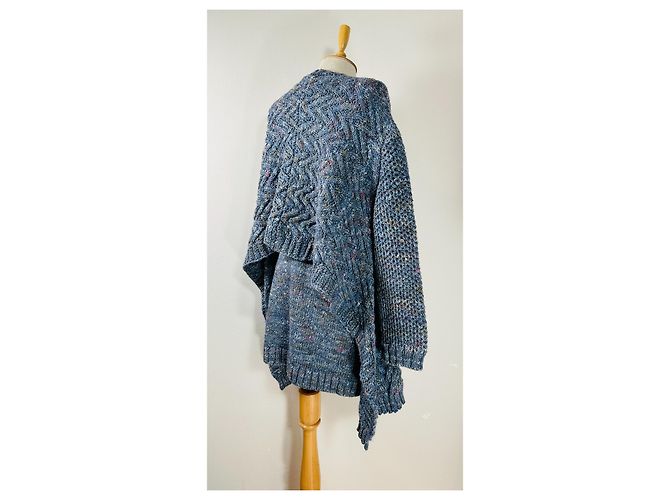 Henrik Vibskov Poncho Oversize Pullover Wolle Mehrfarben - Ansicht 3
