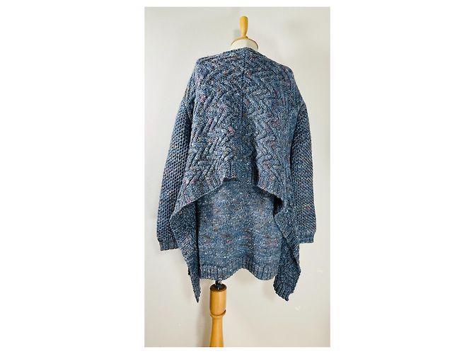 Henrik Vibskov Poncho Oversize Pullover Wolle Mehrfarben - Ansicht 4