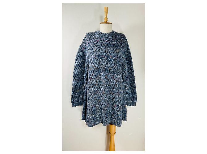Henrik Vibskov Poncho Oversize Pullover Wolle Mehrfarben - Ansicht 7
