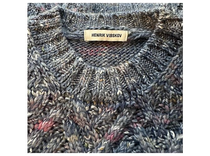 Henrik Vibskov Poncho Oversize Pullover Wolle Mehrfarben - Ansicht 8