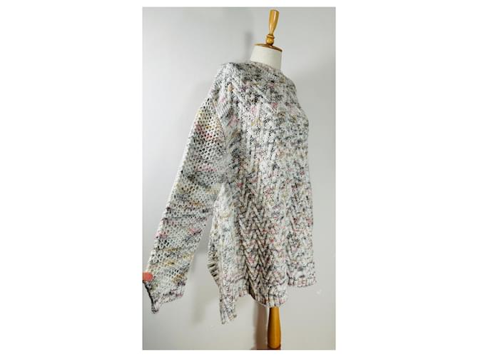 Henrik Vibskov Oversize Poncho Pullover Wolle Mehrfarben - Ansicht 2