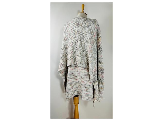 Henrik Vibskov Oversize Poncho Pullover Wolle Mehrfarben - Ansicht 3