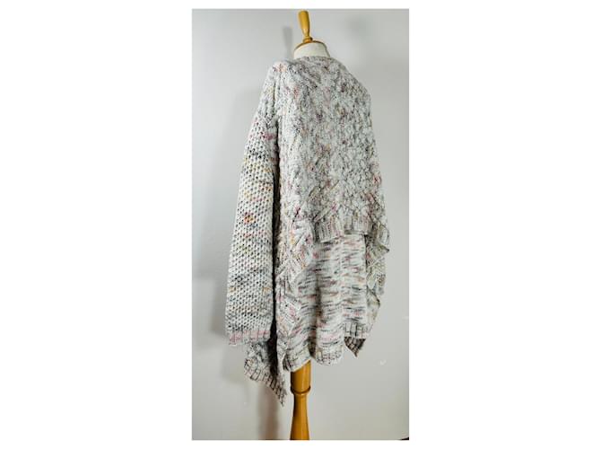 Henrik Vibskov Oversize Poncho Pullover Wolle Mehrfarben - Ansicht 4
