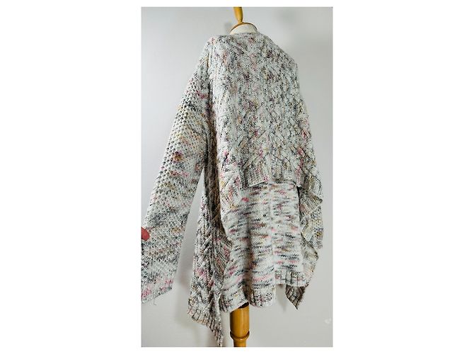 Henrik Vibskov Oversize Poncho Pullover Wolle Mehrfarben - Ansicht 5