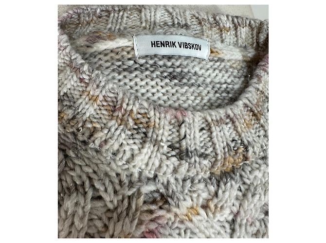 Henrik Vibskov Oversize Poncho Pullover Wolle Mehrfarben - Ansicht 7
