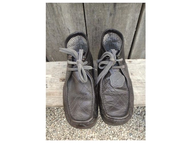 Autre Marque Kickers Ankle Boots Dark Brown Leather - view 3