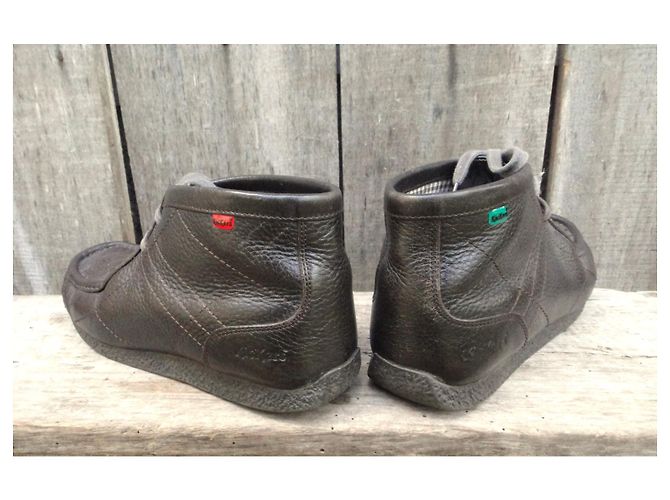 Autre Marque Kickers Ankle Boots Dark Brown Leather - view 4