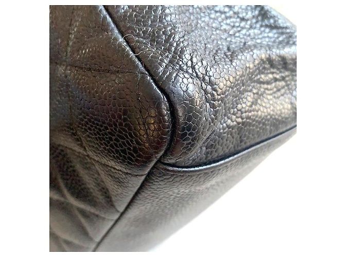 Borsa Tote Chanel in pelle caviar nera Nero - vista 13