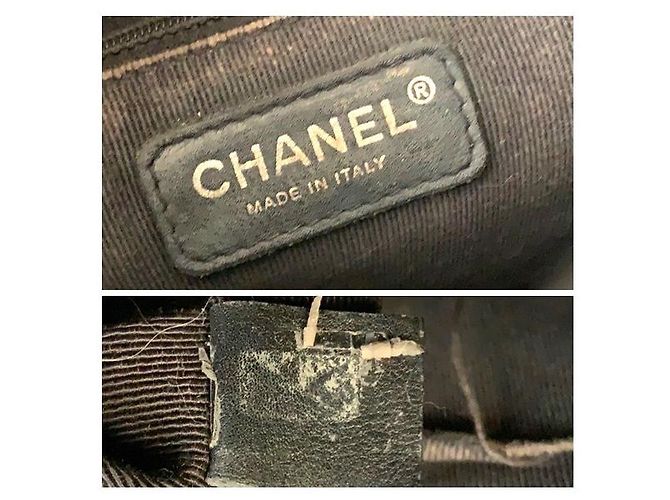 Borsa Tote Chanel in pelle caviar nera Nero - vista 6