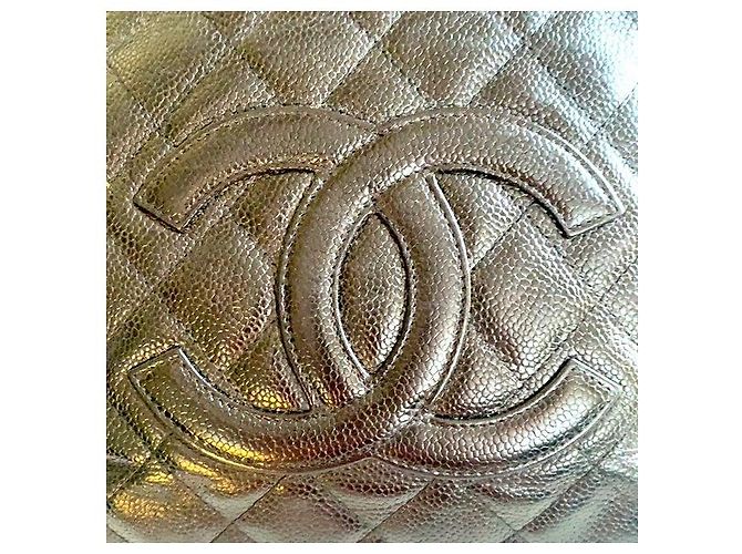 Borsa Tote Chanel in pelle caviar nera Nero - vista 7