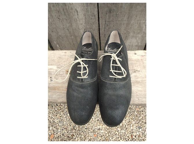 Paraboot Richelieu leggero in pelle grigia iridescente Grigio - vista 5