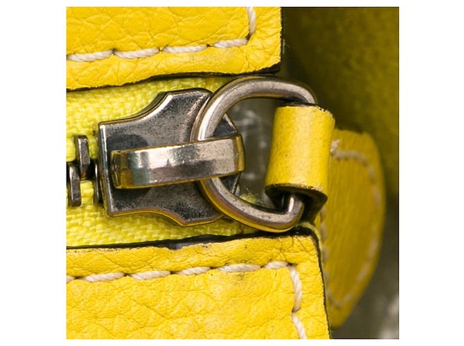Luggage Céline Bolsa Celine Amarelo Nano Bagagem - vista 11