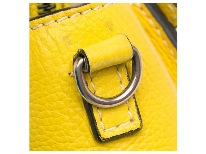 Luggage Céline Bolsa Celine Amarelo Nano Bagagem - vista 12