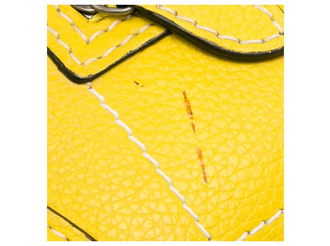 Luggage Céline Bolsa Celine Amarelo Nano Bagagem - vista 13