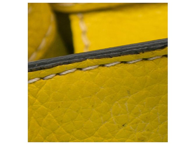 Luggage Céline Bolsa Celine Amarelo Nano Bagagem - vista 16