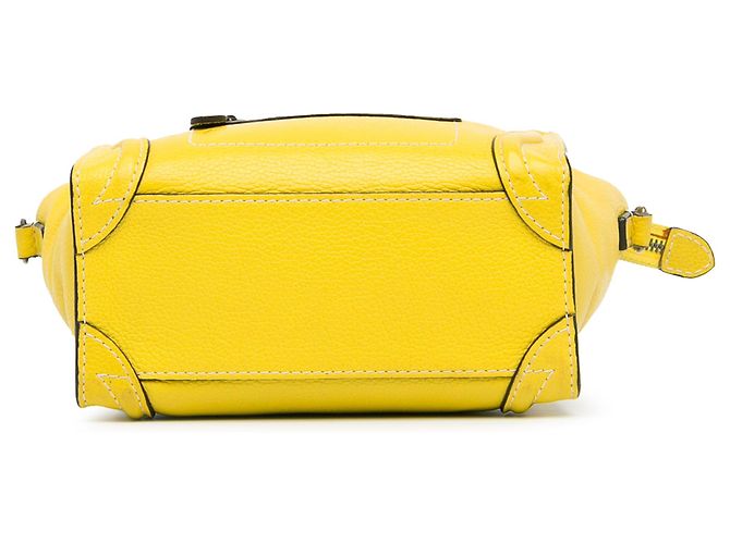 Luggage Céline Bolsa Celine Amarelo Nano Bagagem - vista 5
