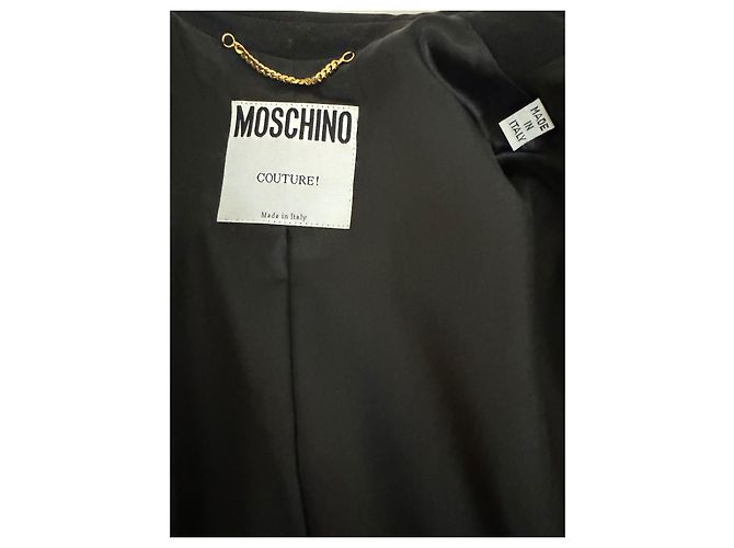 Autre Marque Giacca Moschino Couture blu scuro in acetato - vista 7