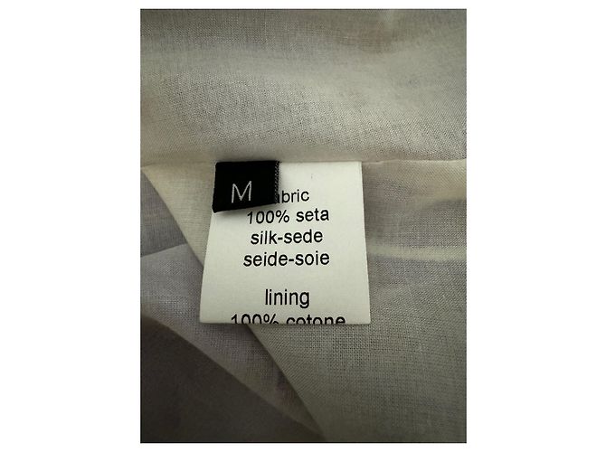 Vestido Parosh de seda morado marrón blanco Multicolor - vista 7