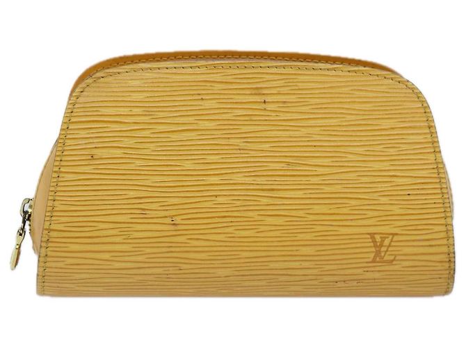 Estuche LOUIS VUITTON Epi Dauphine PM Amarillo M48449 Autenticación LV th4880 - vista 13