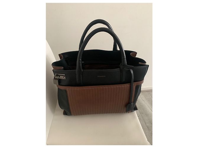 Borsa a mano Zadig & Voltaire Candide in pelle marrone nera Nero - vista 2